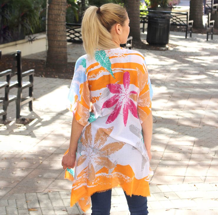 A photo of the Tropical Vibes Kimono product