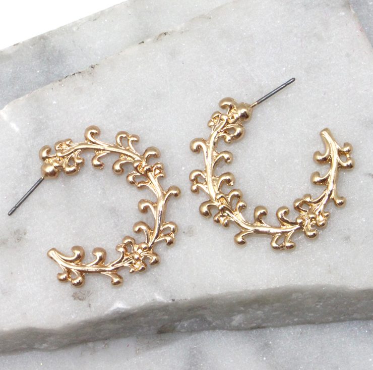 Vine Hoop Earrings Best of Everything Online Shopping