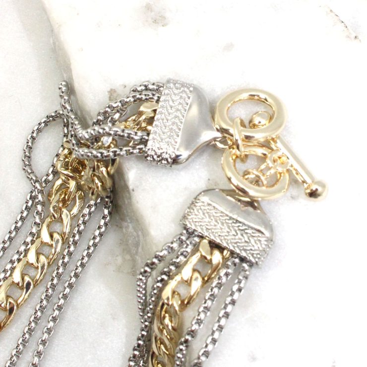 A photo of the Chains and Links Statement Necklace product
