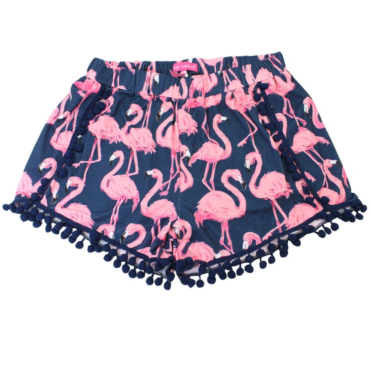 A photo of the Flamingo Pom Pom Shorts product