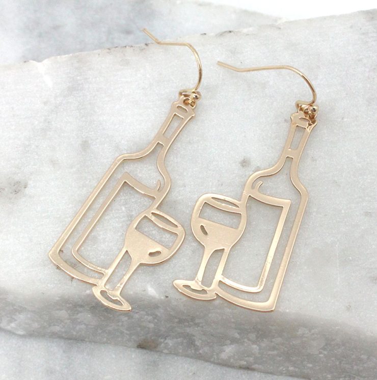 A photo of the One Bottle At A Time Earrings product