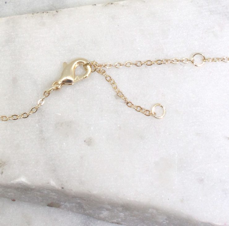 A photo of the Rectangle Link Long Necklace product