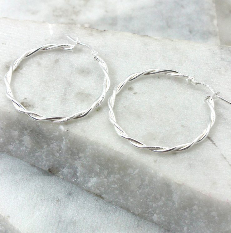A photo of the Messina Hoop Earrings product