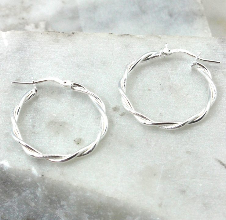 A photo of the Messina Hoop Earrings product