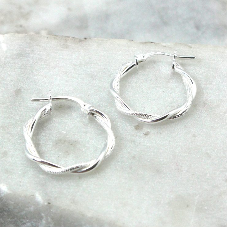 A photo of the Messina Hoop Earrings product