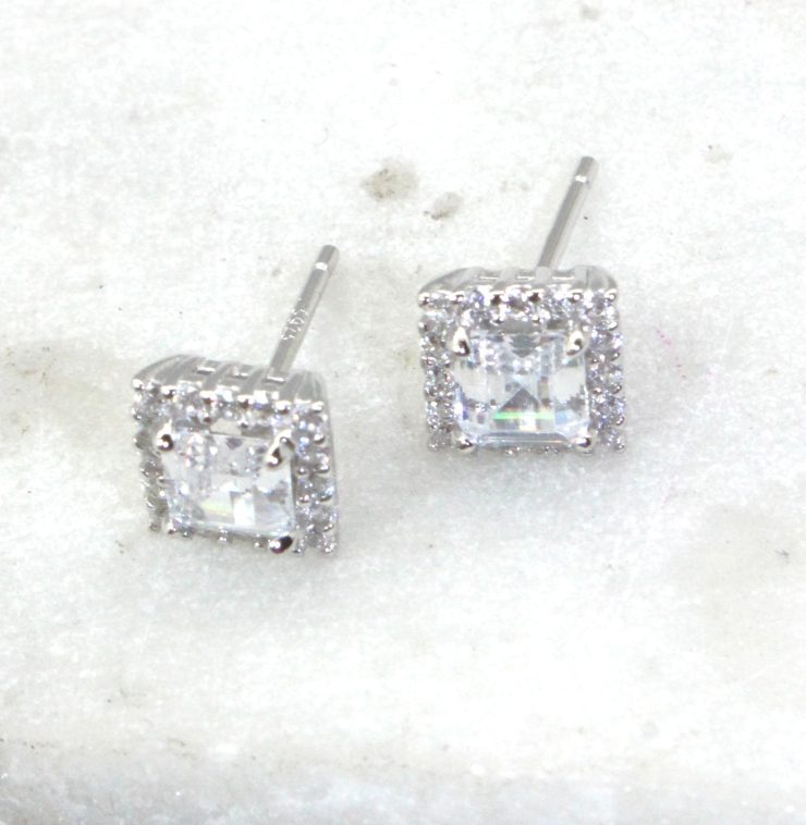 A photo of the Square Stud Earrings product