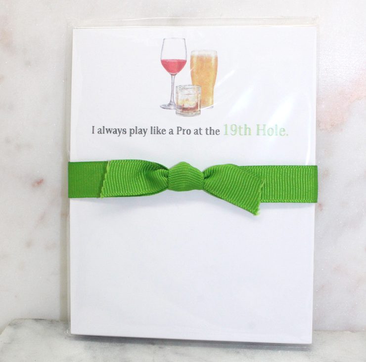 A photo of the 19th Hole Note Pad product