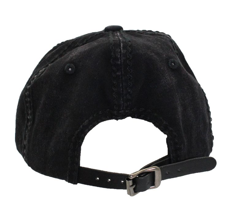 A photo of the Allie Black Rhinestone Baseball Cap product