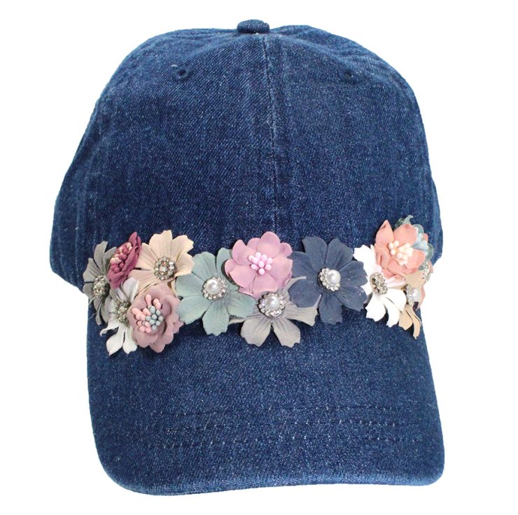 A photo of the Flora Denim Baseball Cap product