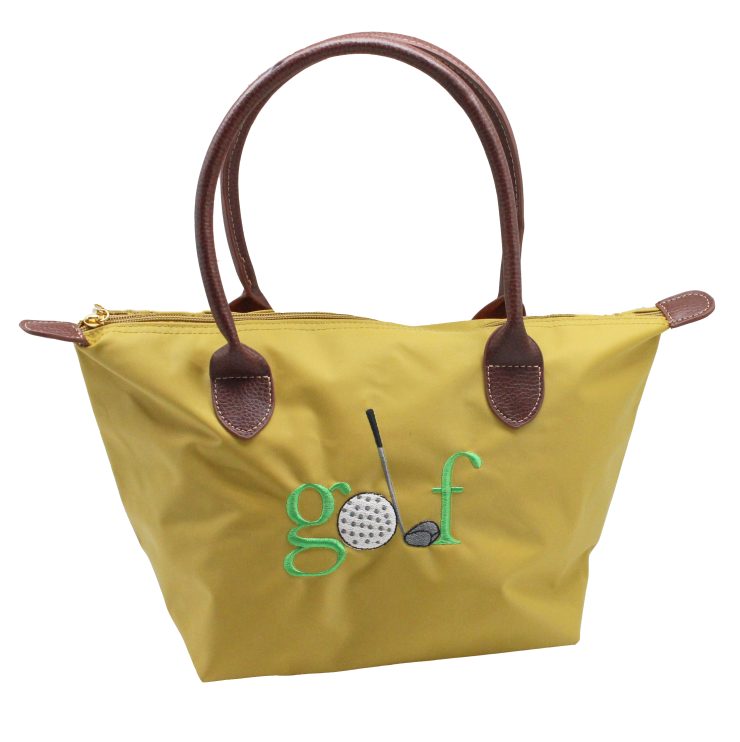 A photo of the Golf Nylon Tote In Mustard product