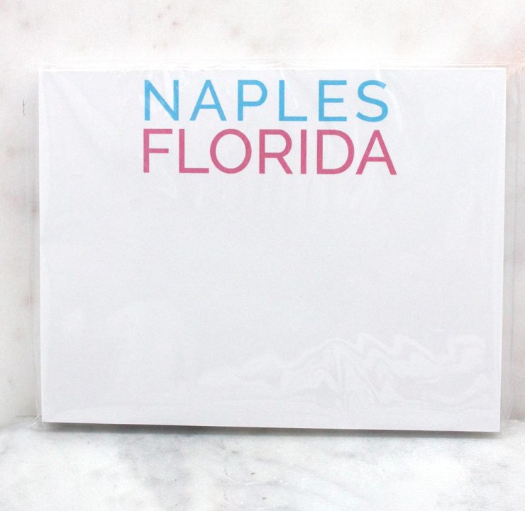 A photo of the Naples Florida Notepad product