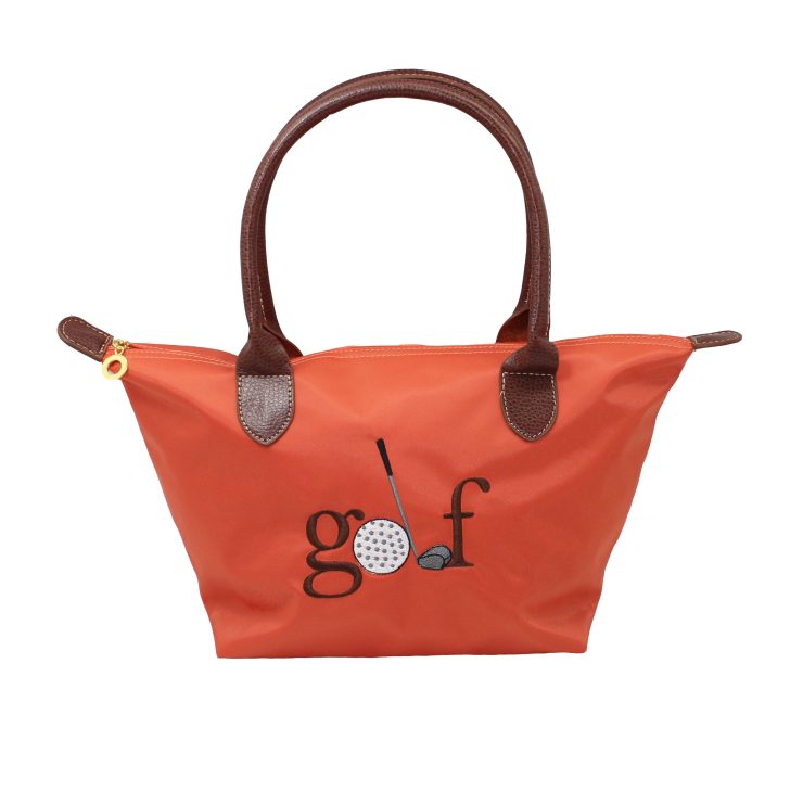 A photo of the Golf Nylon Tote In Orange product