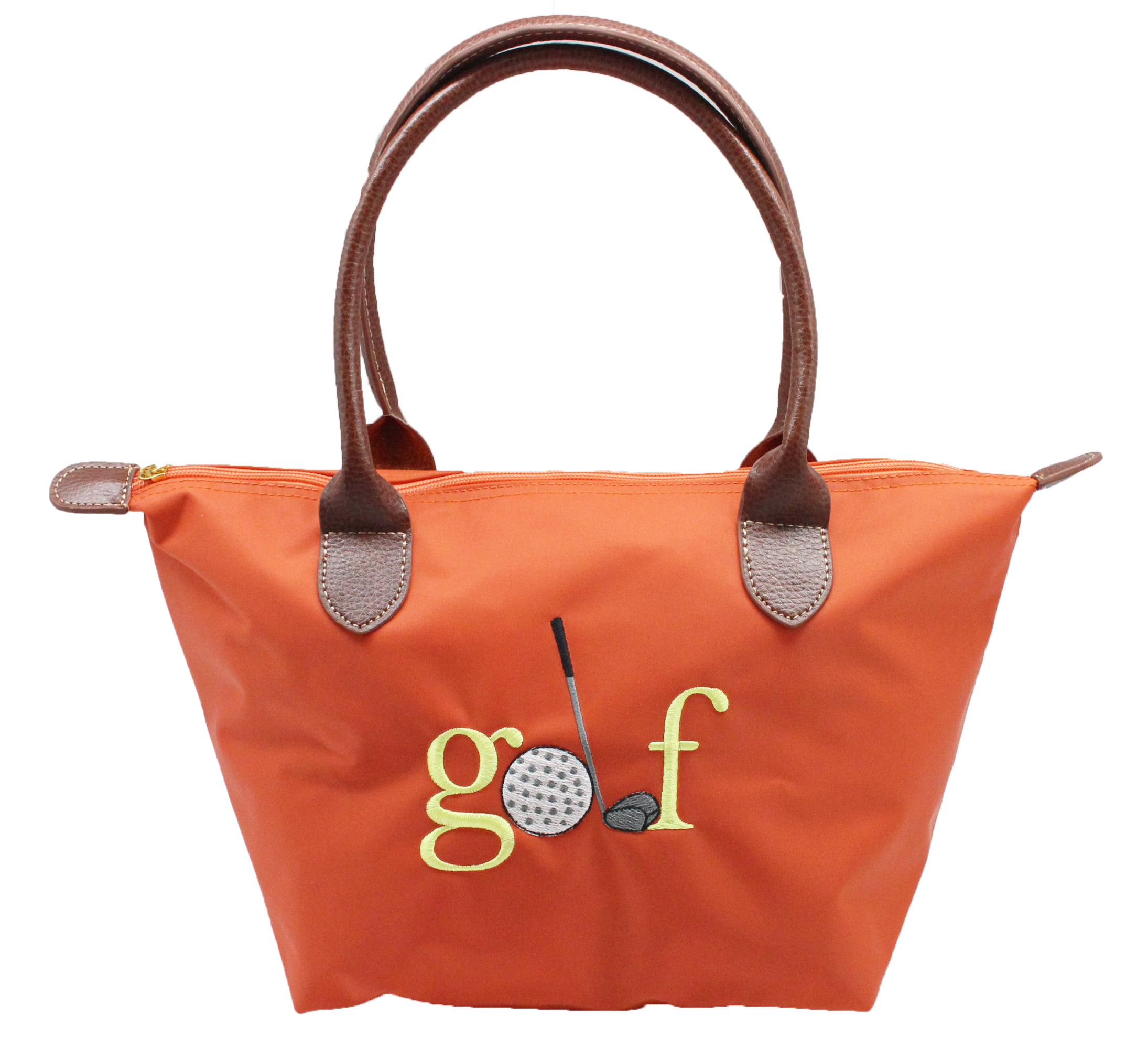 Golf Nylon Tote In Orange Best of Everything Online Shopping