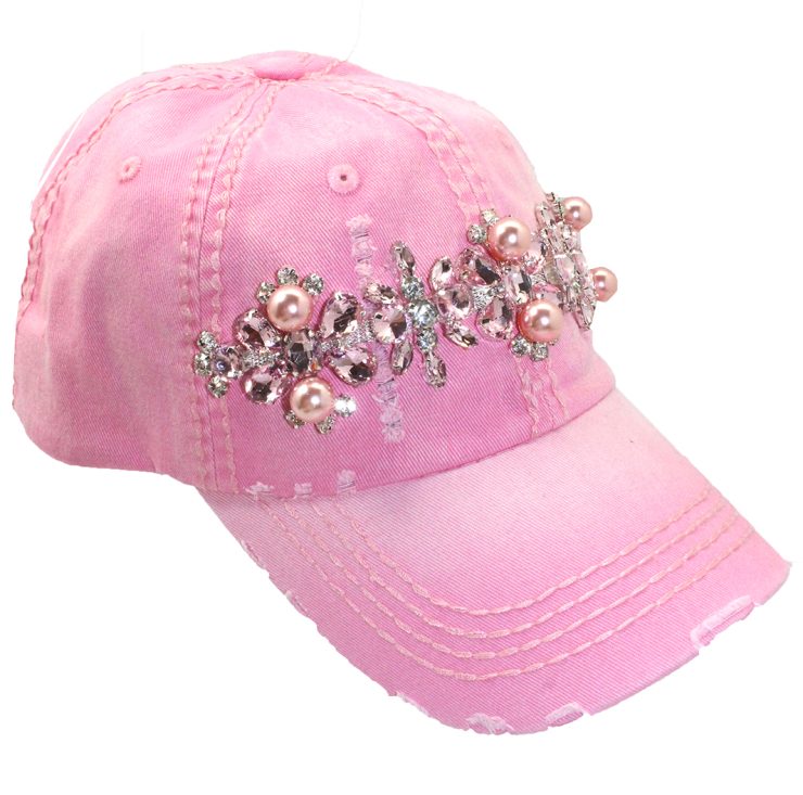 A photo of the Pearl Baseball Cap in Pink product