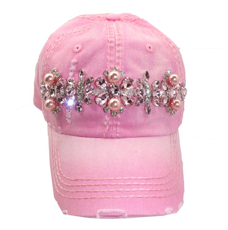 A photo of the Pearl Baseball Cap in Pink product