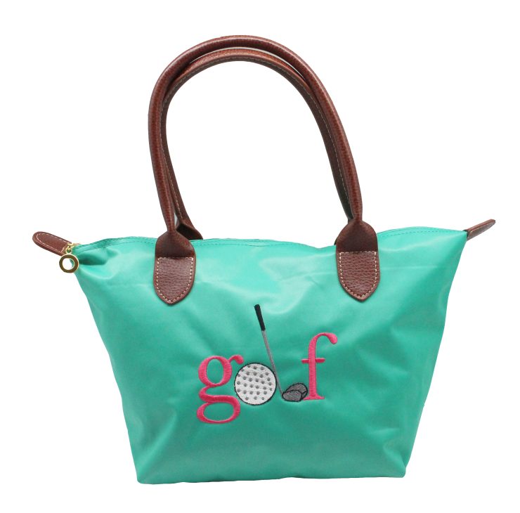 A photo of the Golf Nylon Tote In Turquoise product