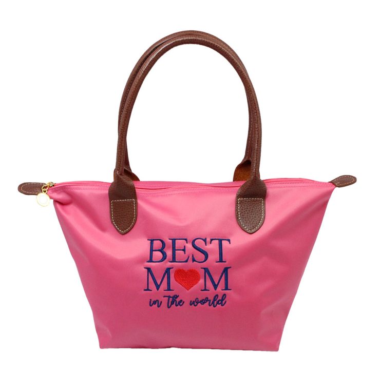 A photo of the Best Mom Tote In Pink product