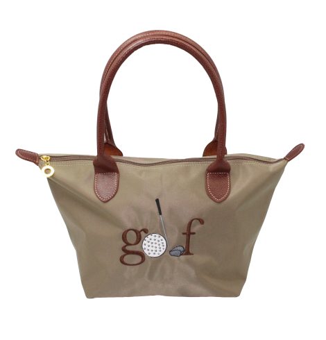 A photo of the Golf Nylon Tote In Taupe product