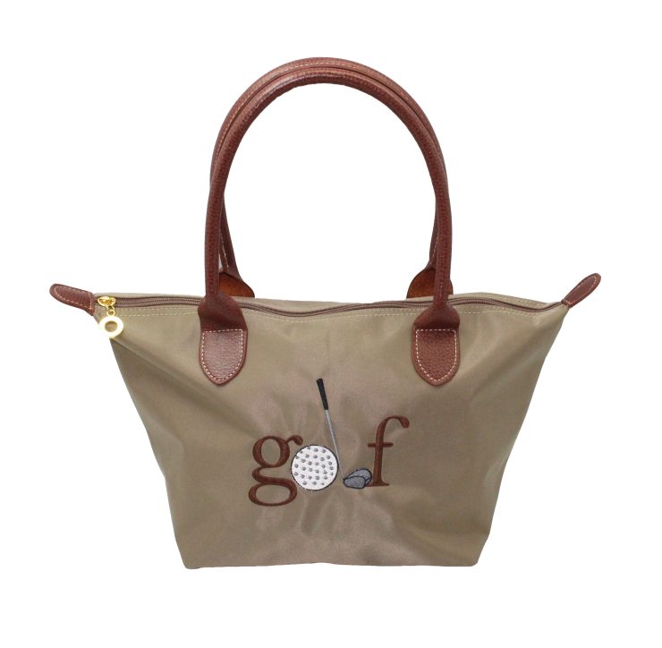 A photo of the Golf Nylon Tote In Taupe product