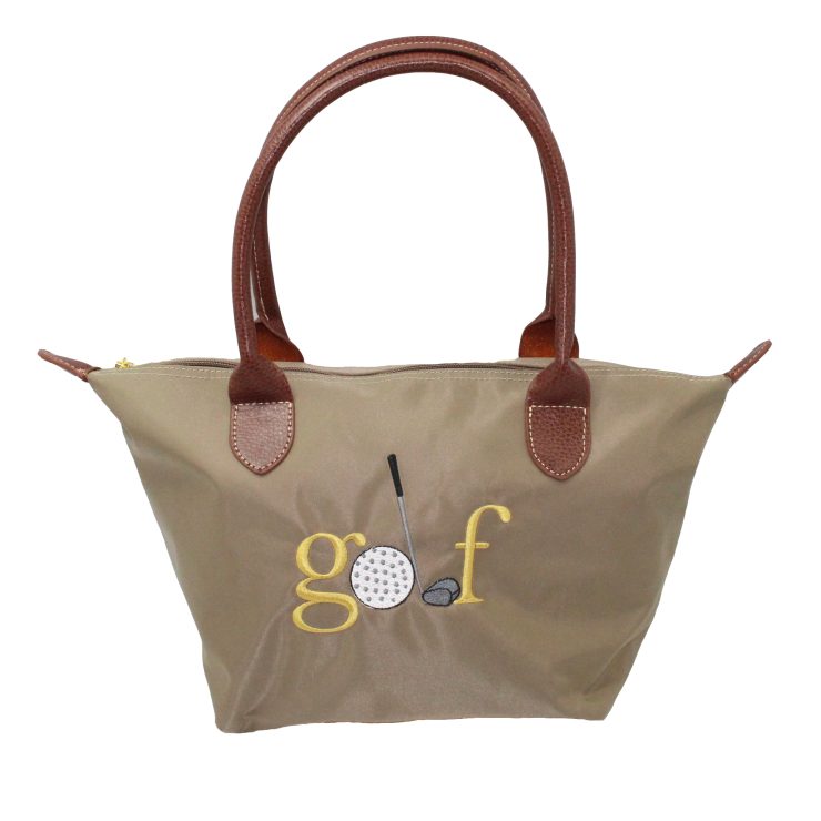 A photo of the Golf Nylon Tote In Taupe product