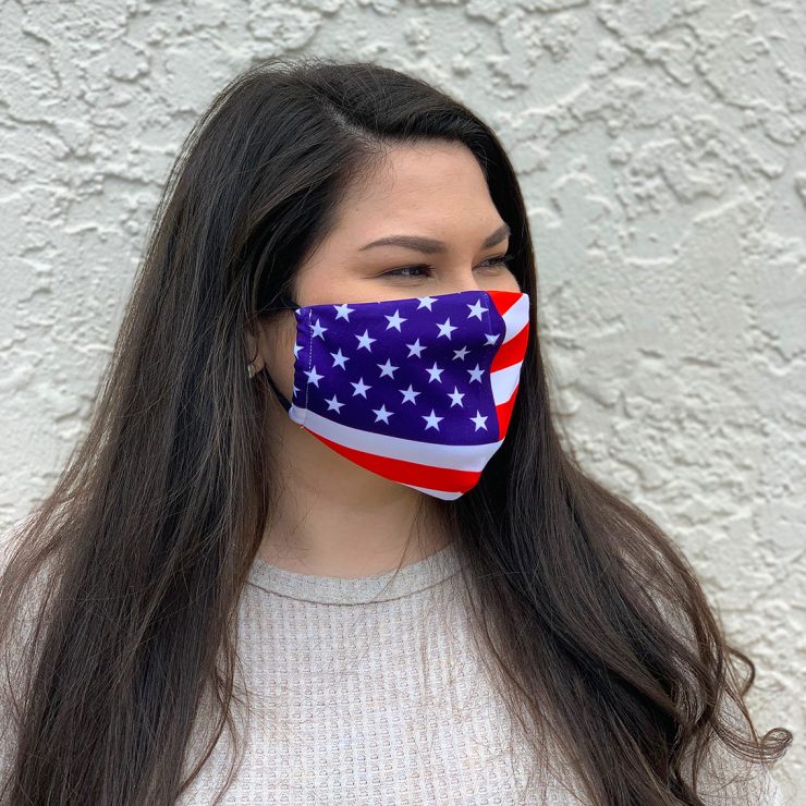 A photo of the American Flag Face Mask product