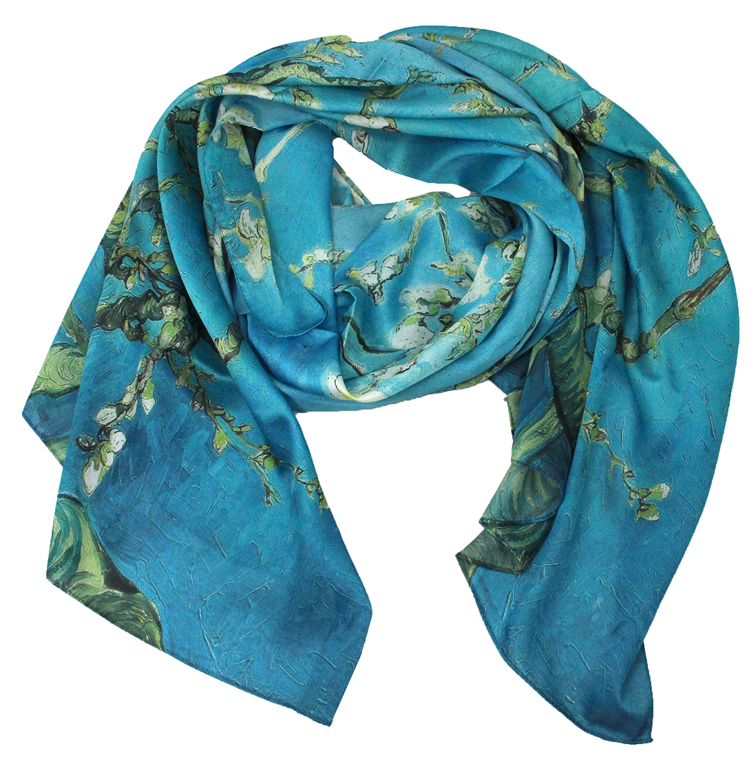 Blue and Green Floral Scarf Best of Everything Online Shopping