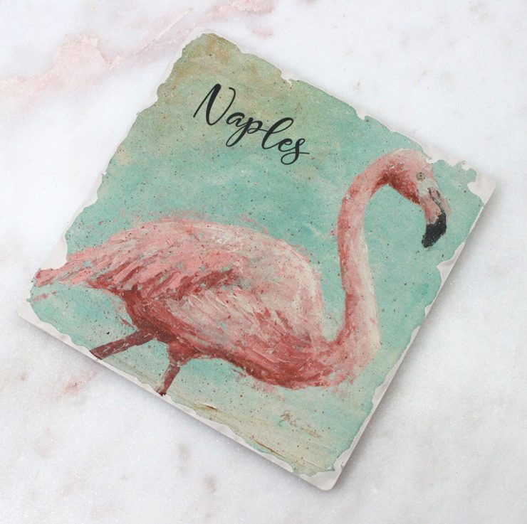 A photo of the Flamingo Naples Coaster product