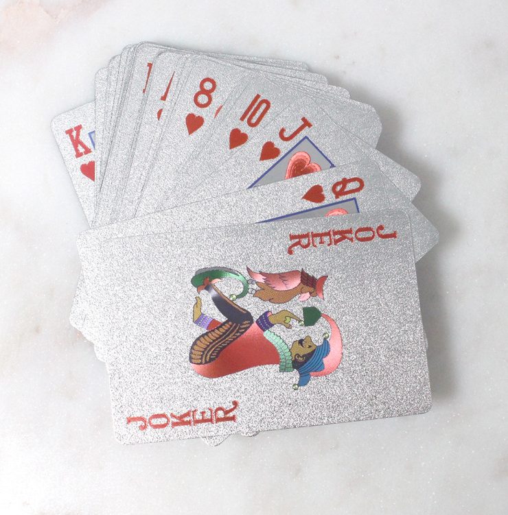 A photo of the Metallic Playing Cards product