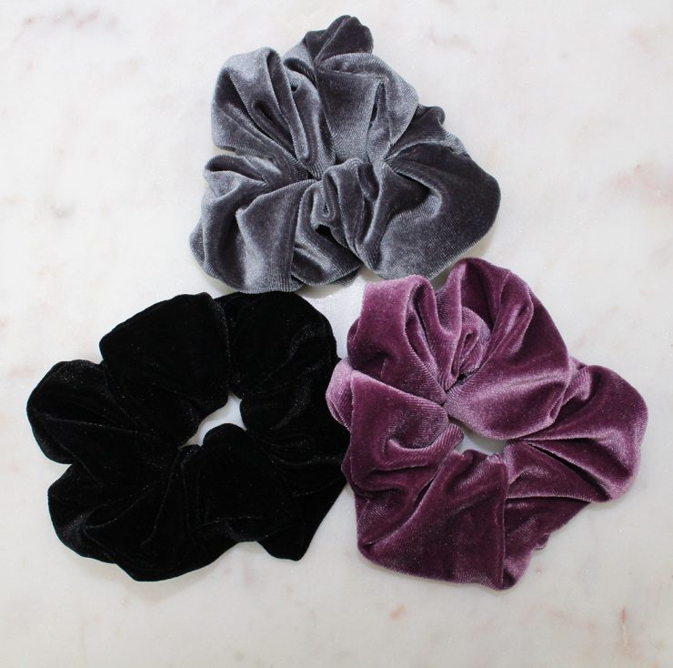 A photo of the Large Velvet Hair Scrunchie product