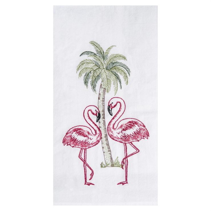A photo of the Flamingo Palm Towel product