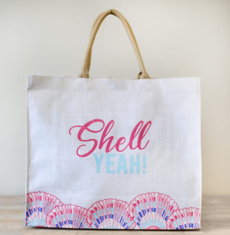 A photo of the Shell Yeah Carryall Tote product