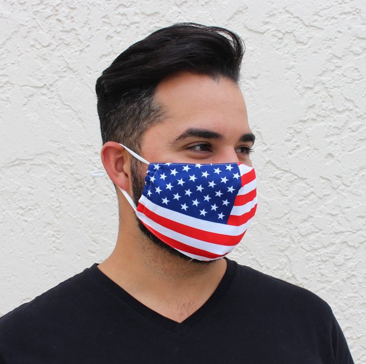 A photo of the American Flag Face Mask product