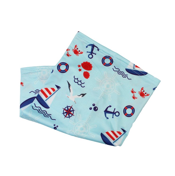 A photo of the Children's Neck Gaiter In Sail Away product