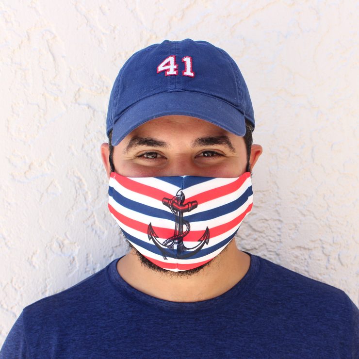 A photo of the Anchor & Stripes Face Mask product