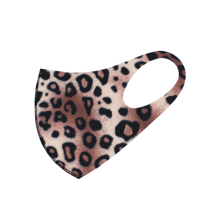 A photo of the Cheetah Print Face Mask product
