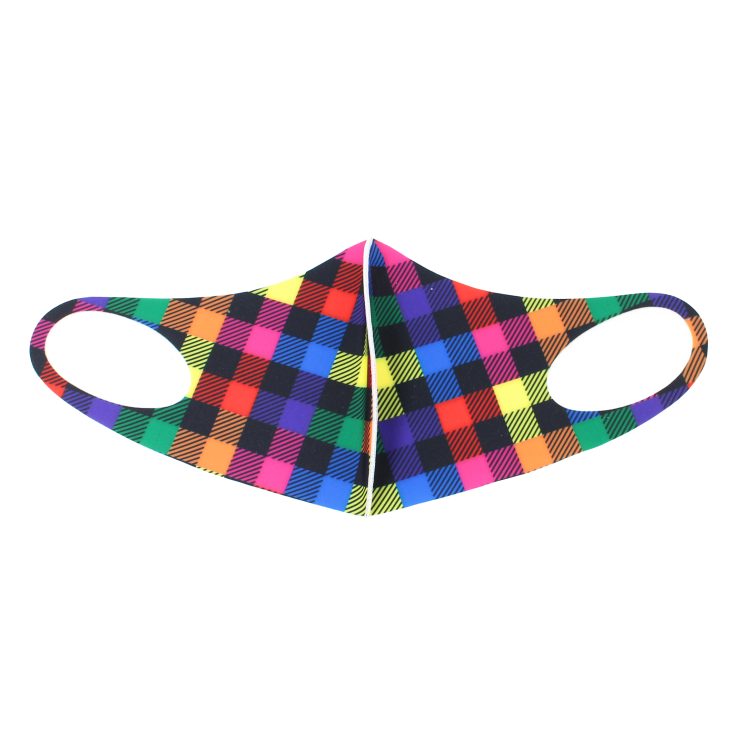 A photo of the Colorful Checkered Face Mask product