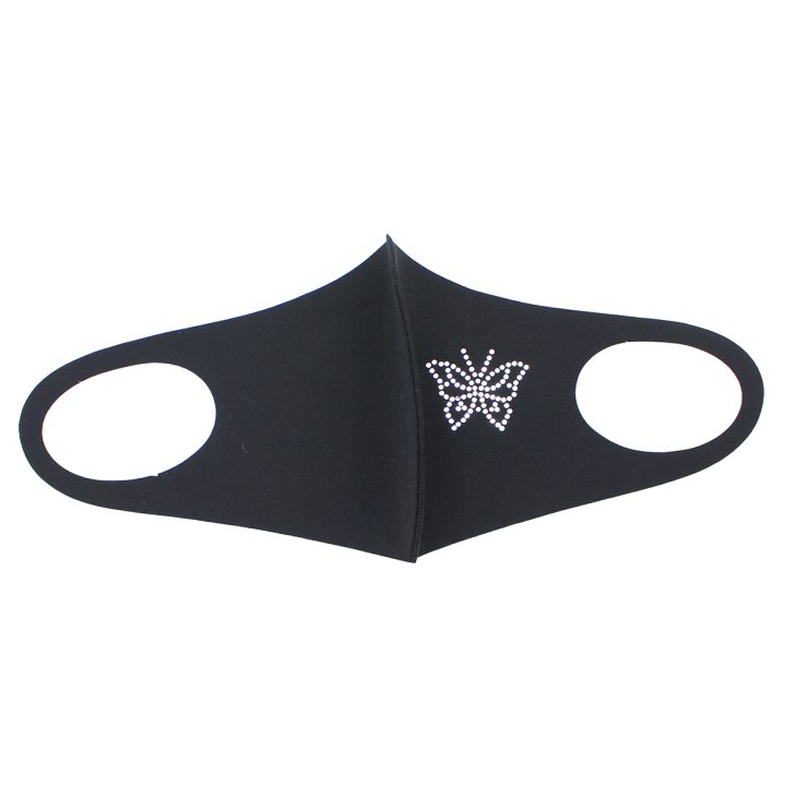 A photo of the Rhinestone Butterfly Mask product