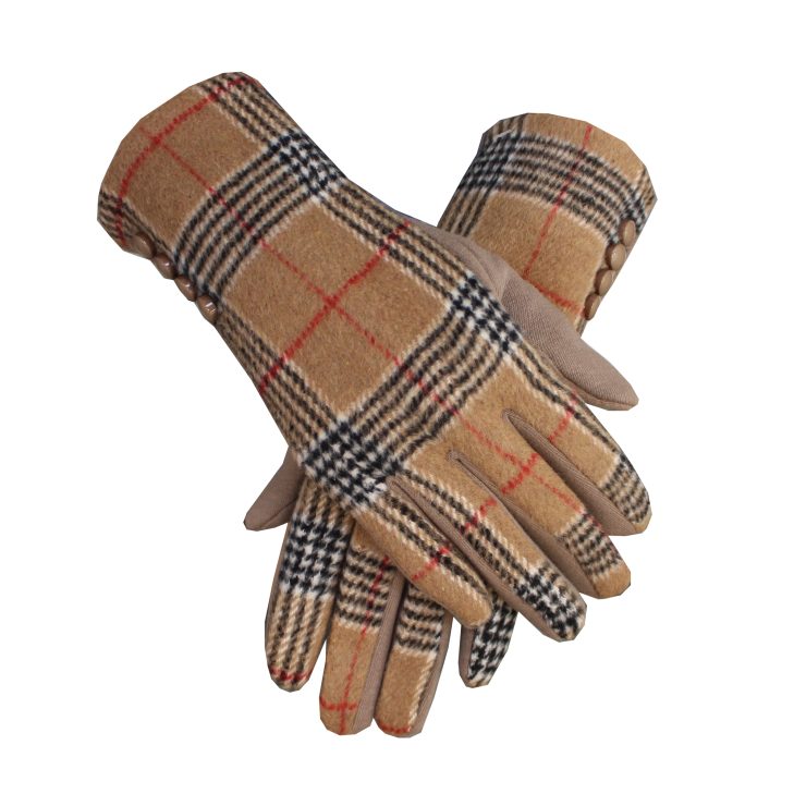 A photo of the Brown Plaid Gloves product