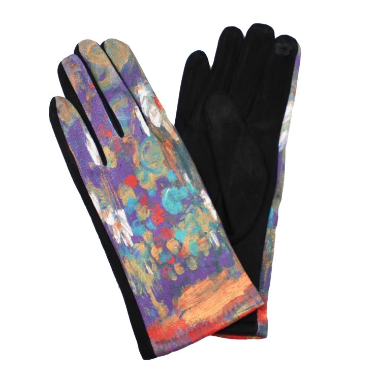 A photo of the Purple Watercolor Gloves product