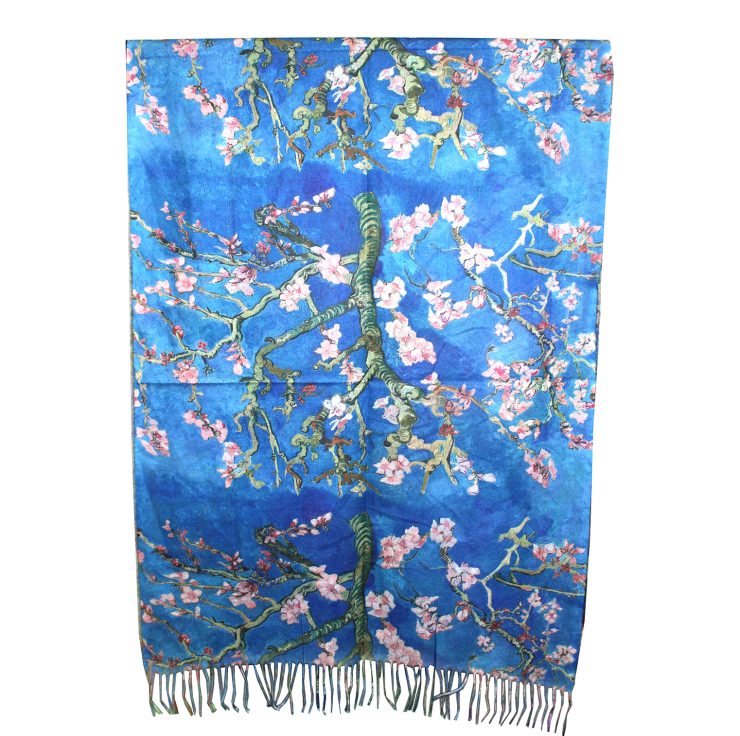 A photo of the Secret Garden Painting Reversible Scarf product