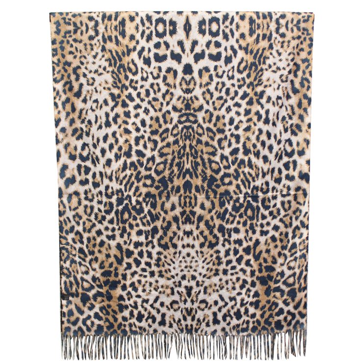 A photo of the Snake Print & Leopard Reversible Scarf product