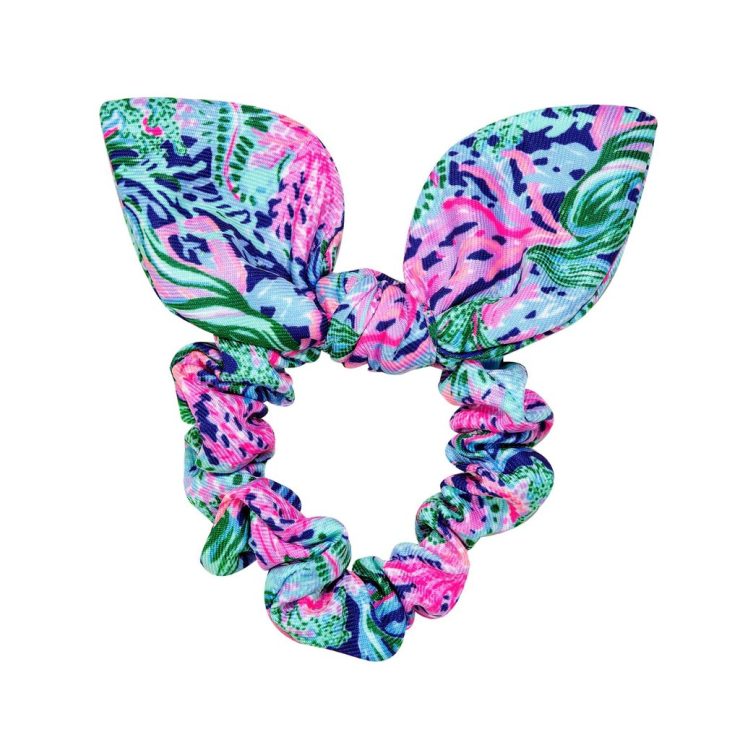 A photo of the Lilly Pulitzer Hair Scrunchie In Bringing Mermaid Back product