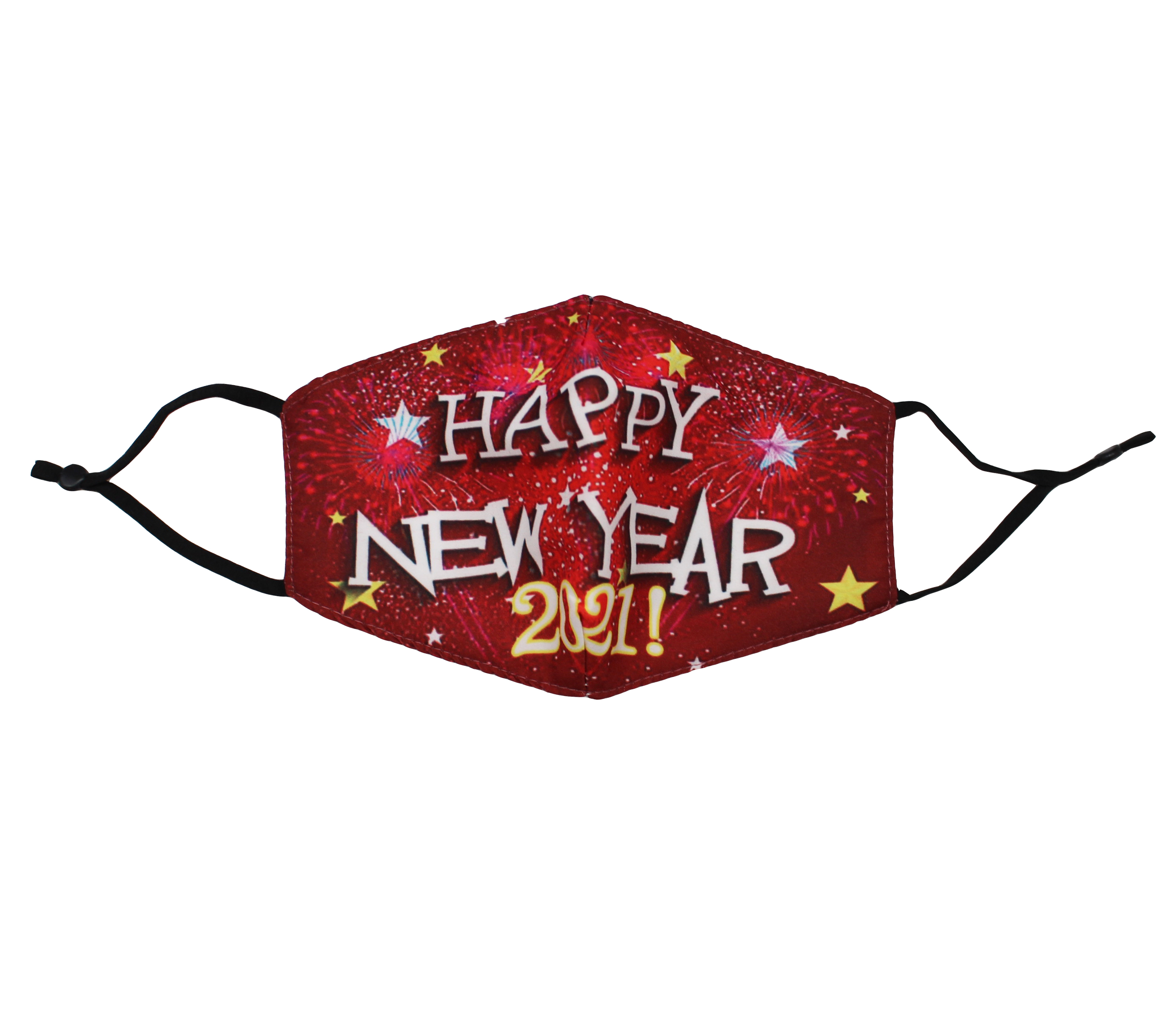 Happy New Year Face Mask In Red - Best of Everything | Online Shopping
