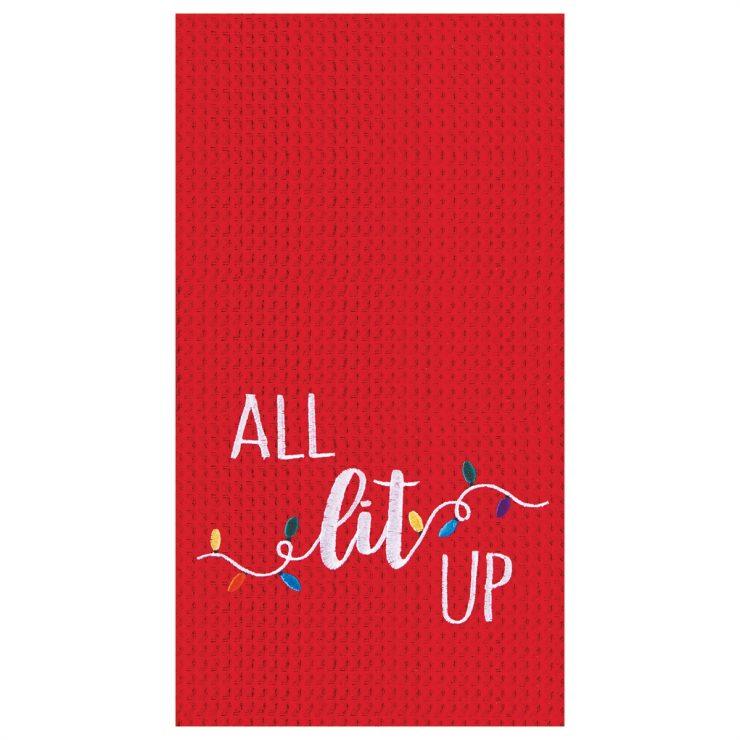 A photo of the All Lit Up Kitchen Towel product