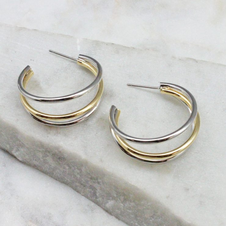 A photo of the Anya Hoop Earrings product