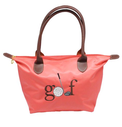 A photo of the Golf Nylon Tote In Coral product