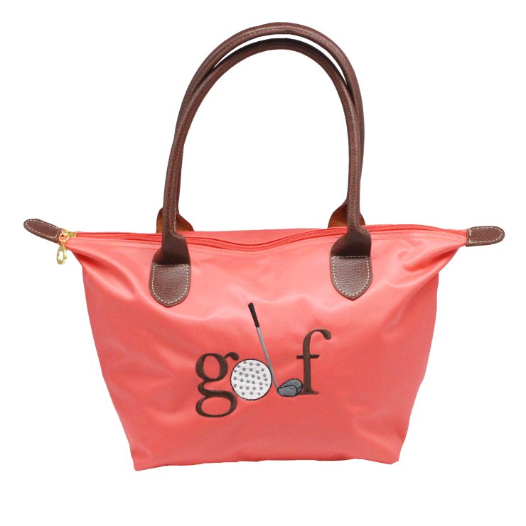 A photo of the Golf Nylon Tote In Coral product