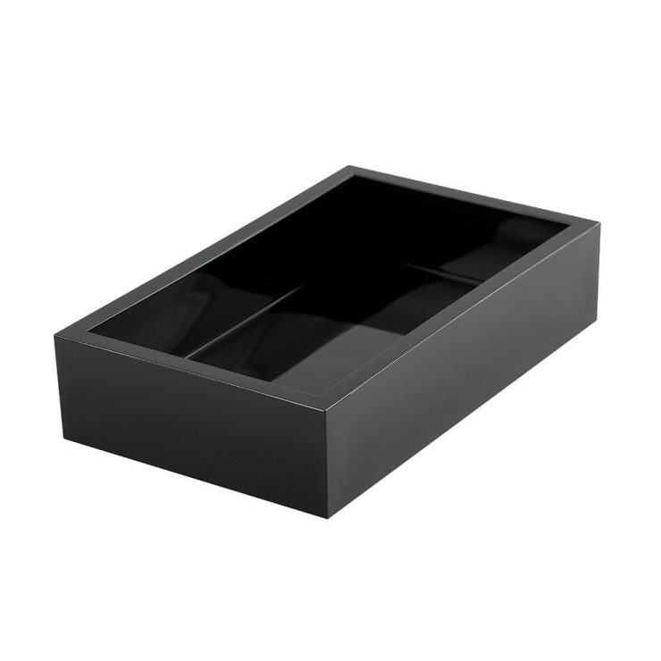 A photo of the Acrylic Guest Towel Napkin Holder in Black product