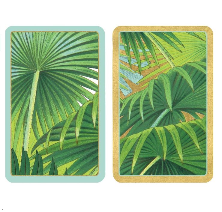A photo of the Palm Fronds Playing Cards product