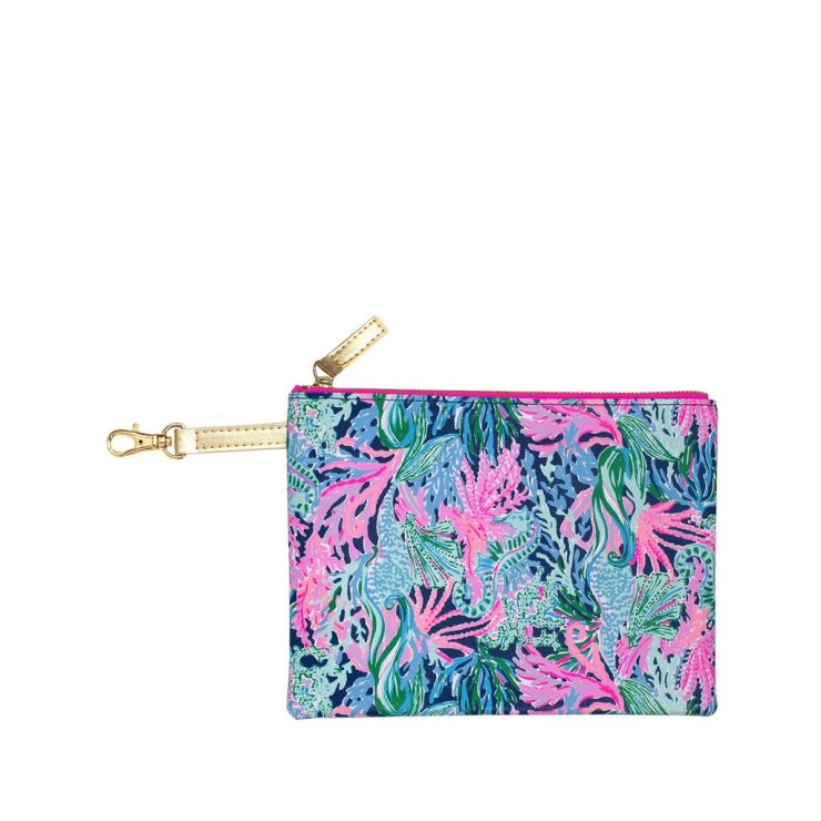 A photo of the Lilly Pulitzer Laptop Sleeve In Bringing Mermaid Back product